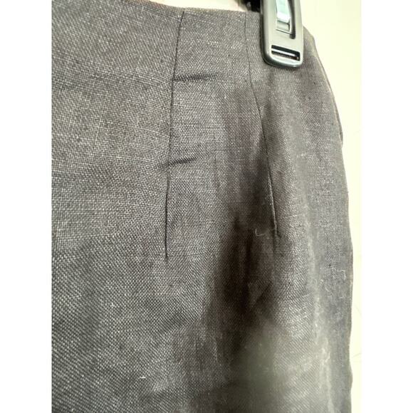 CAROL HORN WORKSHOP 100% LINEN LINED SKIRT WOMENS SIZE 12 - Picture 3 of 9